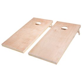 4x2ft Cornhole Set Portable Outdoor Corn Hole Toss Game Board Wood Carry Case