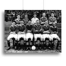 Glasgow Rangers Football Club Team Photo 1957 Canvas Print or Poster (Type: Standard Framed Canvas Print, size: 12" x 8" / 30cm x 20cm (approx))