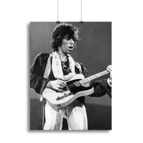 Keith Richards at Earls Court Canvas Print or Poster (Type: Poster Print, size: 24" x 16" / 60cm x 40cm (approx))